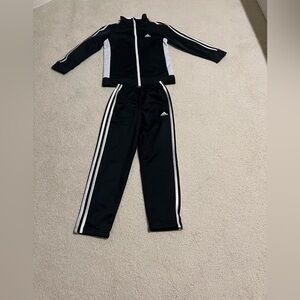 Adidas Black and White Athletic Tracksuit